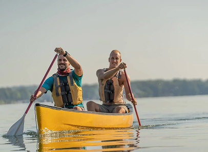 Canoers on the water